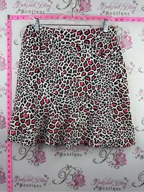 Tail skirt flowy Pink & Black Leopard Flounce Skirt neon golf cheetah